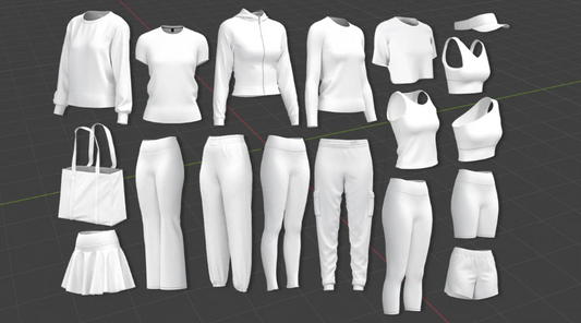 3D Activewear Mockup Pack: Procreate Fashion Design